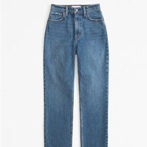 Abercrombie Curve Love Ultra High Rise 90s Straight Jean - Size 25/0R